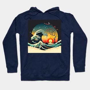 Vintage Kanagawa Wave T-Shirt Hoodie